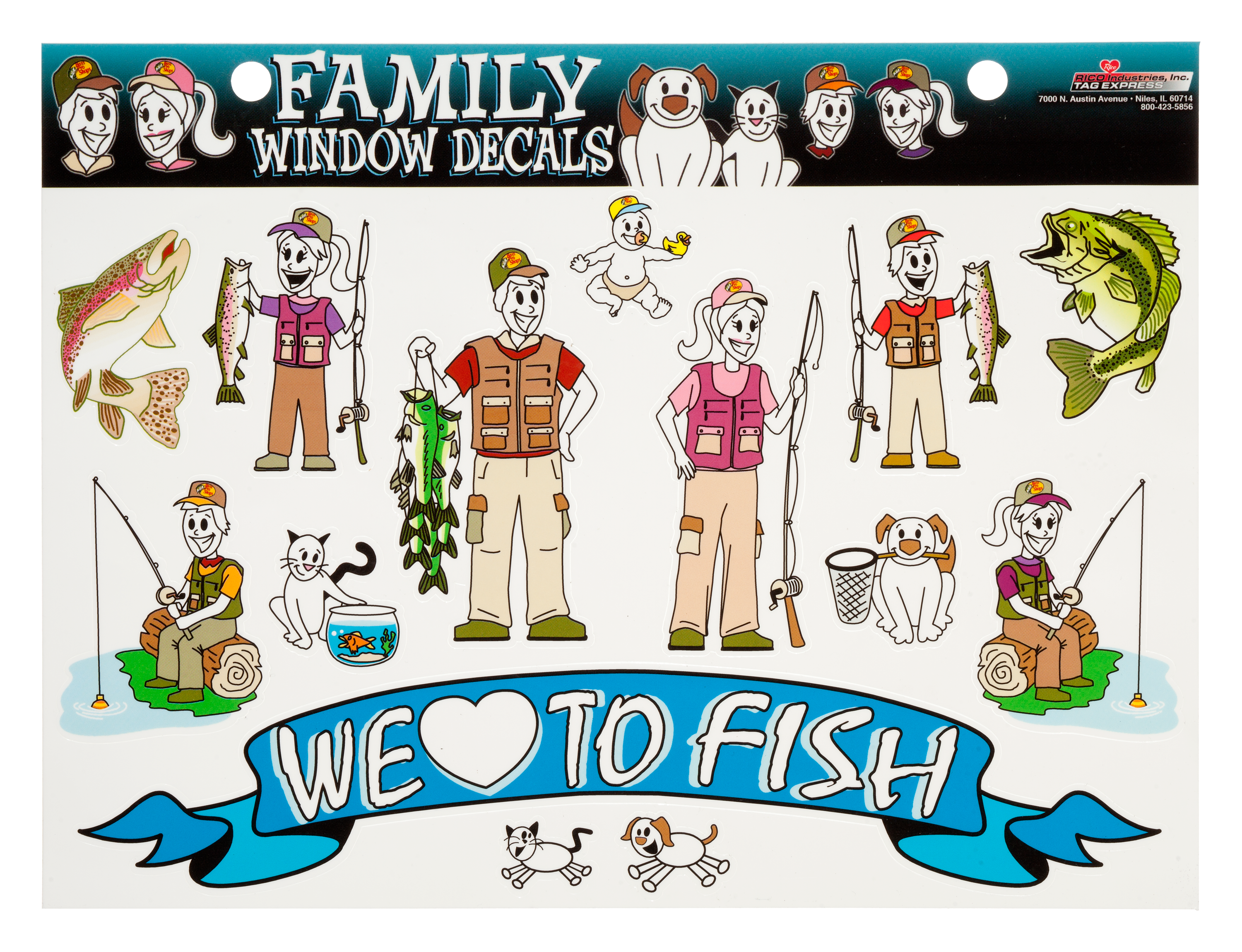 Bass Pro Shops Fishing Family Vinyl Window Decals | Bass Pro Shops